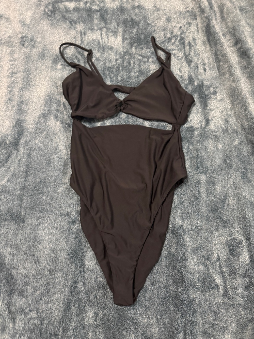 Volcom Black One-Piece Cutout Swimsuit